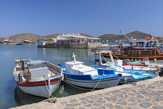 Fishing boats in the harbour of Elounda
