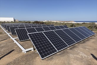 Solar panels on the grounds of the Fortaleza de Sagres fortress