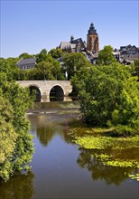 The River Lahn with the Old Lahn Bridge and the Cathedral