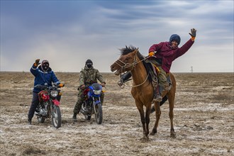 Horse herders near Aralsk
