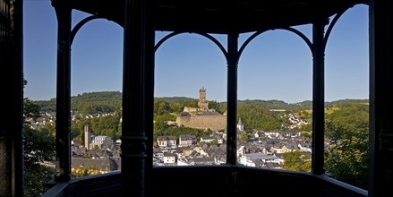 View from the Bismark Temple of Dillenburg with the Wilhelmsturm and the Altsatdt