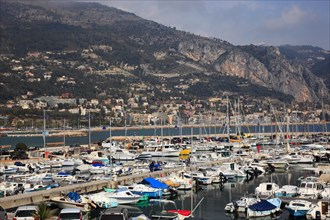 Port and part of the town of Menton