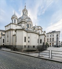 Choir chapel and side view of the Baroque basilica Santuario della Consolata