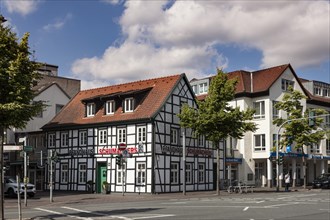 Old town with the typical half-timbered houses
