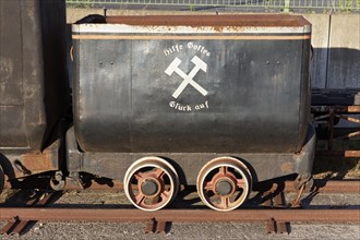 Old coal lorry from the mining industry