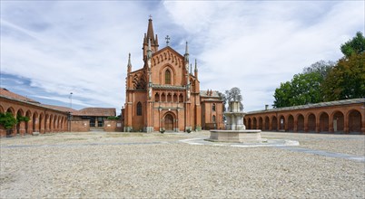 Courtyard and church