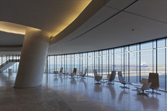 Reception hall with panoramic window