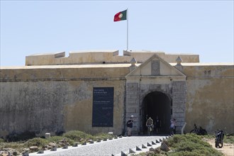 Entrance of Fortaleza de Sagres Fortress