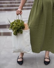 Woman carrying shopping bag