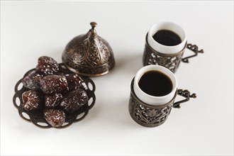 Coffee cups with dates saucer 1