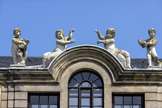 Detail of the Herrenhausen Gallery building in Herrenhausen Palace and Gardens