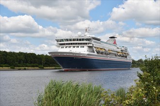 Cruise ship Balmoral sailing in the Kiel Canal