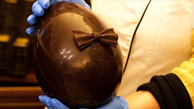 Large chocolate Easter egg