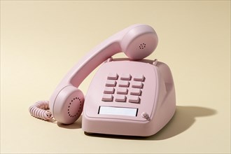 Vintage pink telephone assortment