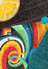 Abstract art mosaic