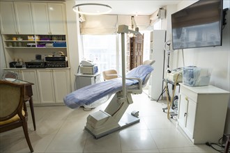Interior of cosmetology clinic. Medical office with professional equipment