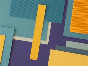 Minimalist abstract geometric shapes from paper