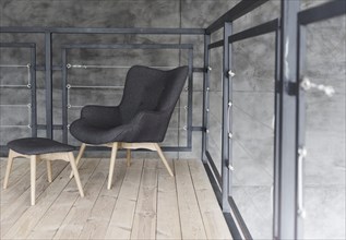 Stylish modern designer armchair