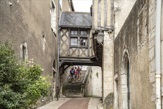 Half-timbering in the historic old town of Blois