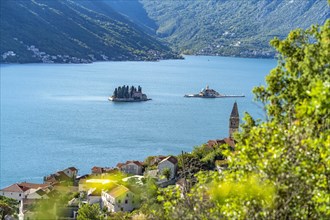 Perast and the islands of St George