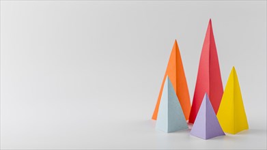 Multicolored growth cones with copy space