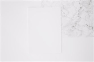 Blank paper white desk background