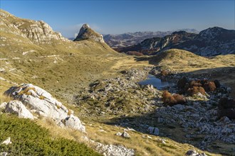 Mountain landscape and mountain lake Valovito Jezero