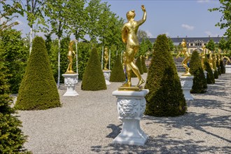 Golden Statues in the Great Garden