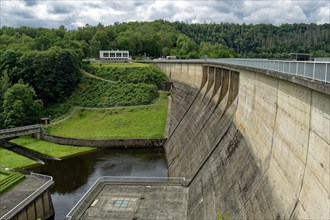 Dam of the Wendefurth Dam near Blankenburg