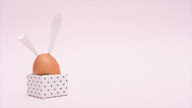 Easter egg with bunny ears box