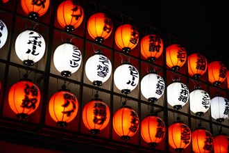 Traditional japanese lantern signs