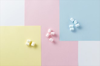 Variety colours with marshmallows