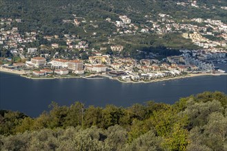 View of Portonovi and the luxury resort One&Only on the Bay of Kotor