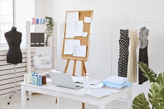 Fashion atelier idea board desk clothing line