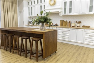 Kitchen interior design wooden furniture