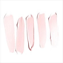 Light strokes pink paint