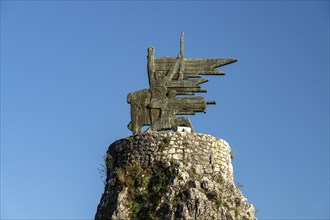 Monument to the Partisans and Heroes of the Second World War in Virpazar on Lake Scutari