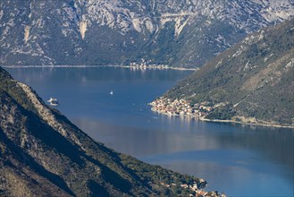 View of Perast and the Bay of Kotor