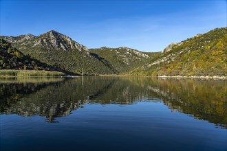 Landscape on the river Crnojevic near Rijeka Crnojevica