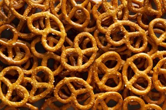 Top view pretzels arrangement