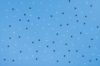 Top view blue background dots