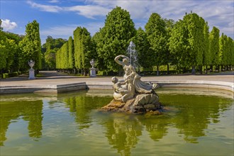 Fountain in Schoenbrunn Palace Park