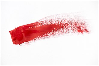 Red paint brush stroke effect