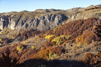 Autumn mountain landscape near Durmitor National Park