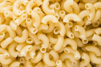 Close up raw pasta