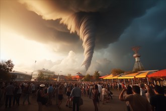 A devastating tornado heads for a folk festival