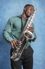 Young african american musician celebrating international jazz day4