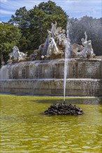 Neptune Fountain in Schoenbrunn Palace Park