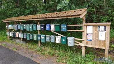 Mailboxes in the countryside