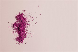 Pink make up powder with space right